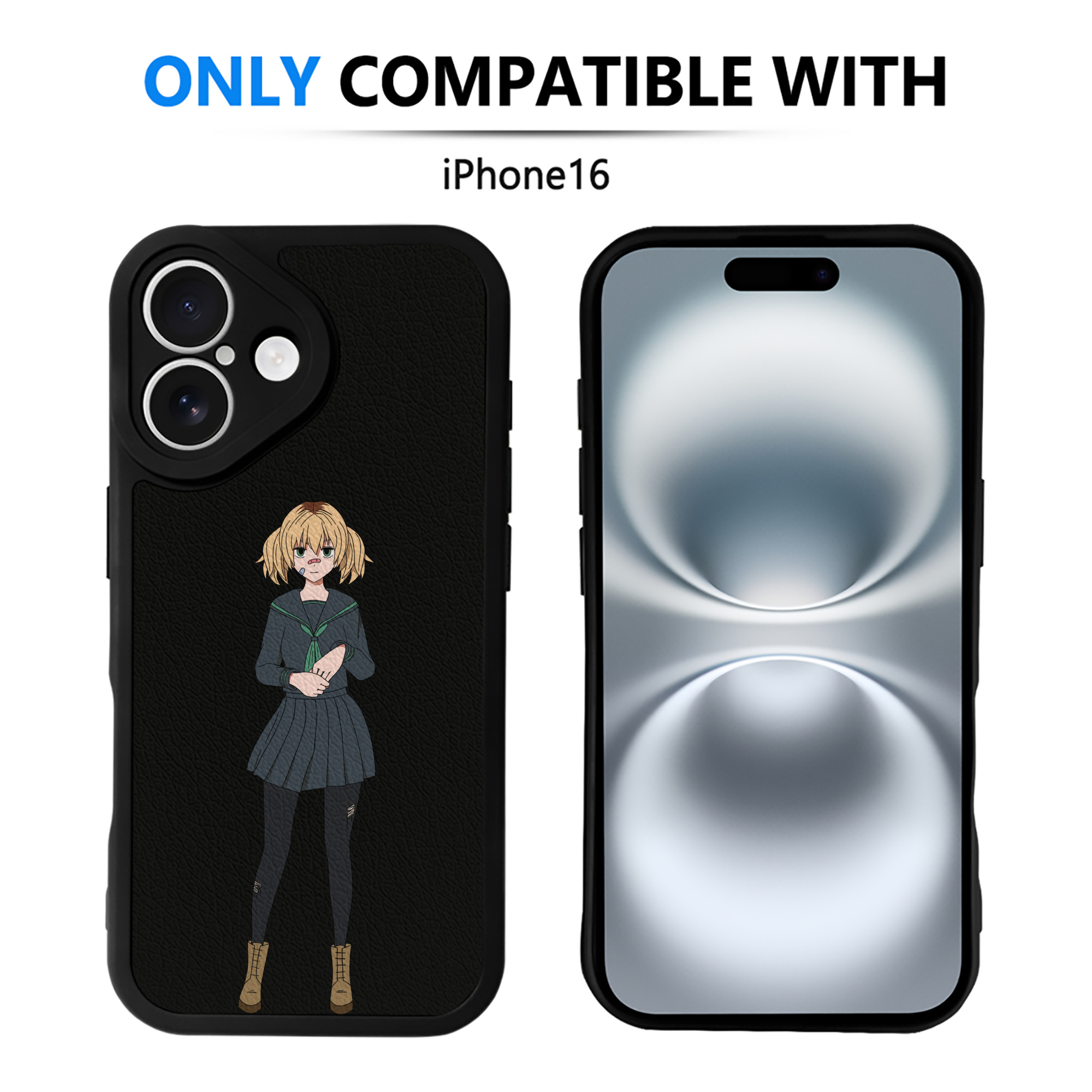 （画像用） 東京リベンジャーズ Tokyo Revengers 【iPhone 16シリーズ対応】シリコンスマホケース（レザー調） 材質：シリコン
